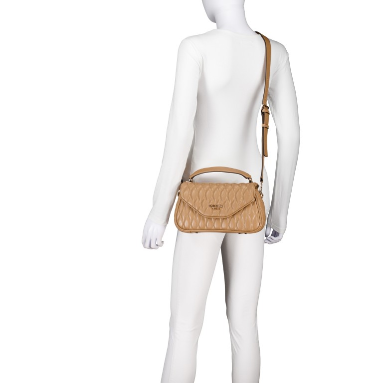Umhängetasche Valla Beige, Farbe: cognac, Marke: Guess, EAN: 0198659001803, Abmessungen in cm: 28x14.5x5.8, Bild 6 von 7