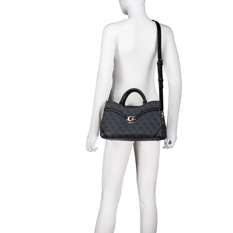 Handtasche Dea 4G-Logo Coal, Farbe: anthrazit, Marke: Guess, EAN: 0190231994923, Abmessungen in cm: 32.5x19x11, Bild 6 von 7