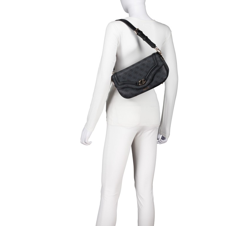 Umhängetasche Dea 4G-Logo Coal, Farbe: anthrazit, Marke: Guess, EAN: 0190231994961, Abmessungen in cm: 27.5x17x8, Bild 5 von 8