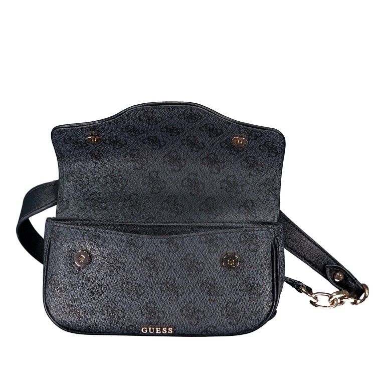 Umhängetasche Dea Mini 4G-Logo Coal, Farbe: anthrazit, Marke: Guess, EAN: 0198659012816, Abmessungen in cm: 21x14x6.5, Bild 6 von 6