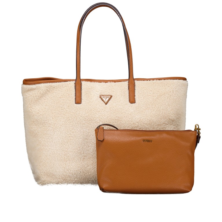 Shopper Victtoria variabel in der Form Natural Cognac, Farbe: cognac, Marke: Guess, EAN: 0190231997733, Abmessungen in cm: 39.5x33.5x20.5, Bild 1 von 7