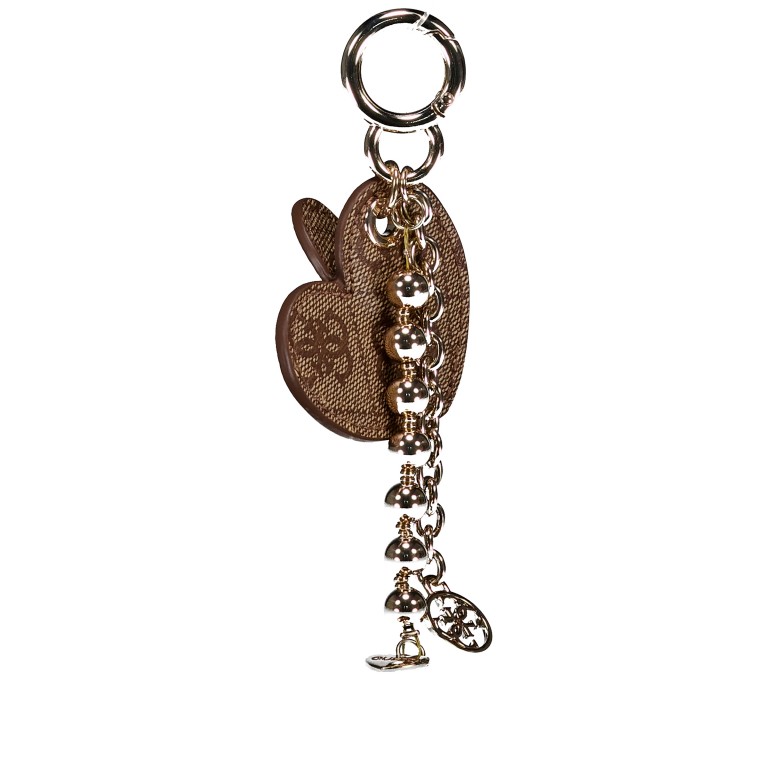 Schlüsselanhänger Brenton 4G-Logo Latte, Farbe: braun, Marke: Guess, EAN: 7621806195672, Abmessungen in cm: 6x16.5x2.5, Bild 1 von 1