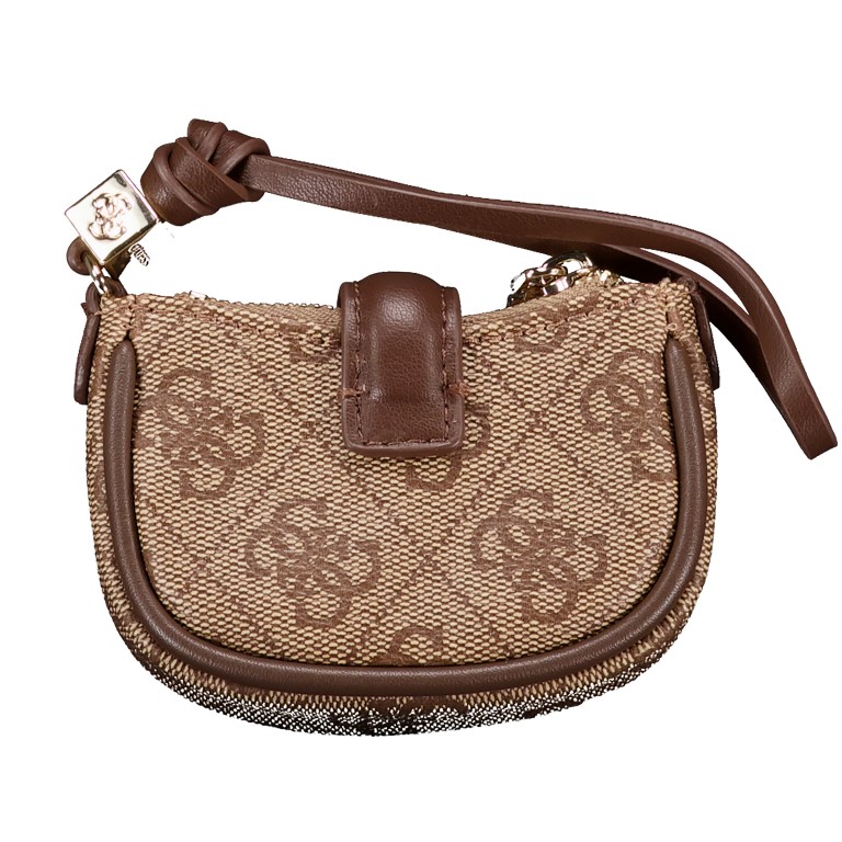 Schlüsseletui / Geldbörse Noelle II 4G-Logo Latte, Farbe: braun, Marke: Guess, EAN: 7621806195696, Abmessungen in cm: 9.5x6.5x2, Bild 3 von 4