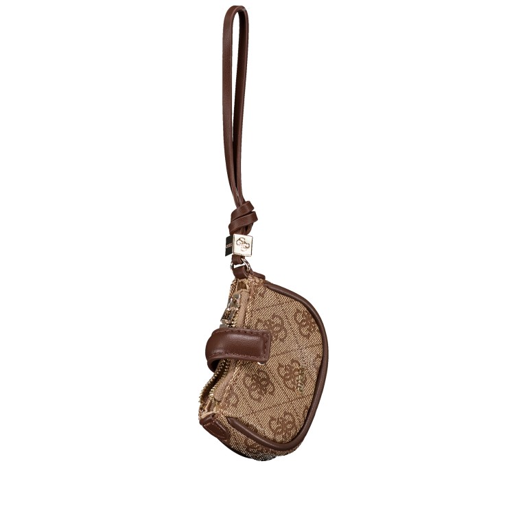 Schlüsseletui / Geldbörse Noelle II 4G-Logo Latte, Farbe: braun, Marke: Guess, EAN: 7621806195696, Abmessungen in cm: 9.5x6.5x2, Bild 4 von 4