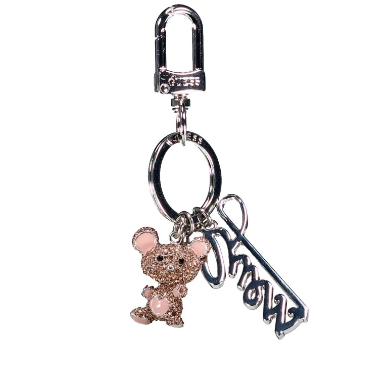 Schlüsselanhänger Silver, Farbe: metallic, Marke: Guess, EAN: 7621806195788, Abmessungen in cm: 3.5x12.5x1, Bild 1 von 1