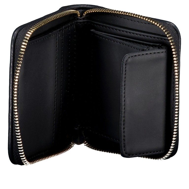 Geldbörse Valla Black, Farbe: schwarz, Marke: Guess, EAN: 0198659001735, Abmessungen in cm: 11x9.5x2.2, Bild 4 von 4