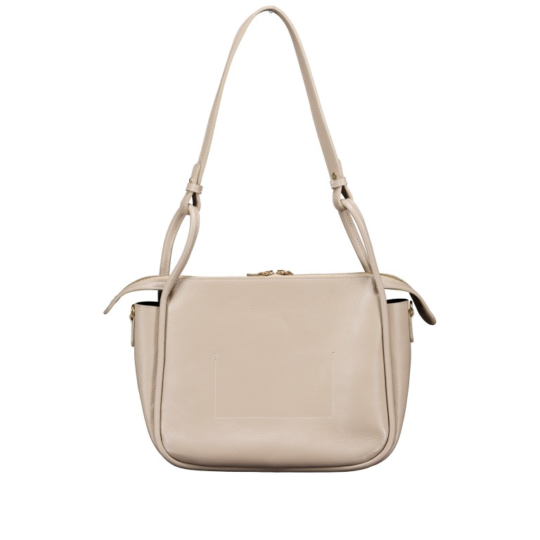 Beuteltasche Velours Beige, Farbe: beige, Marke: Hausfelder Manufaktur, EAN: 4065646027114, Abmessungen in cm: 31x25.5x12.5, Bild 3 von 7