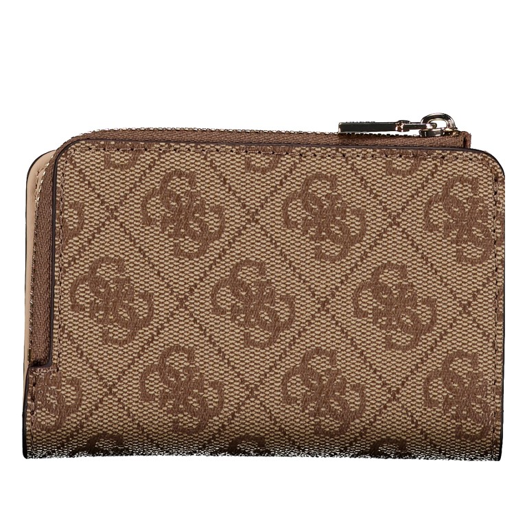 Geldbörse Laurel II 4G-Logo Latte, Farbe: braun, Marke: Guess, EAN: 0190231960577, Abmessungen in cm: 12.3x8x2, Bild 3 von 4