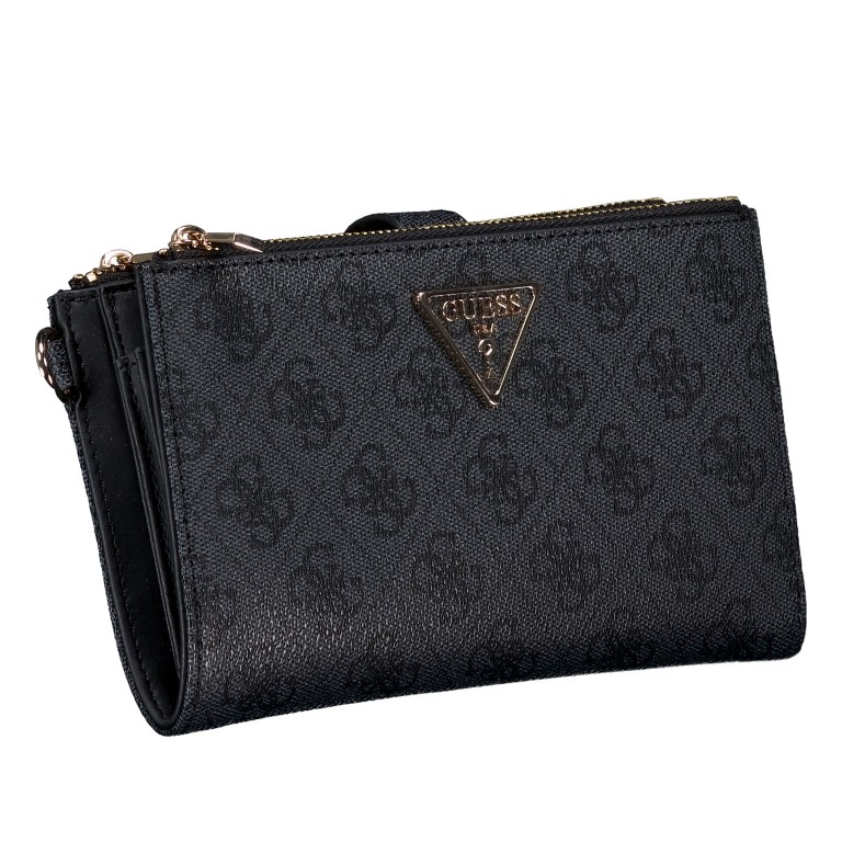 Geldbörse / Handytasche Laurel II 4G-Logo mit Griffschlaufe Coal, Farbe: anthrazit, Marke: Guess, EAN: 0190231977827, Abmessungen in cm: 18.5x11x2.5, Bild 2 von 5