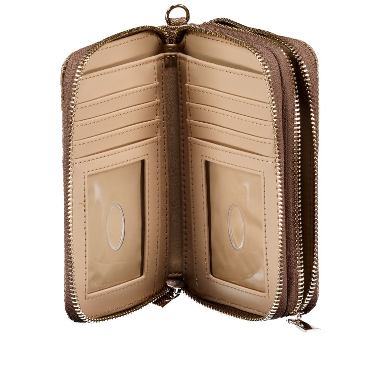 Geldbörse Laurel II 4G-Logo Latte, Farbe: braun, Marke: Guess, EAN: 0190231996361, Abmessungen in cm: 15x10x3.5, Bild 5 von 6