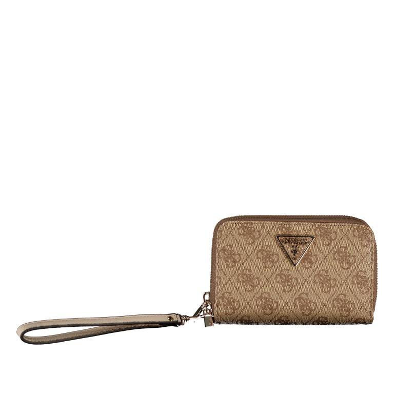 Geldbörse Laurel II 4G-Logo Latte, Farbe: braun, Marke: Guess, EAN: 0190231996361, Abmessungen in cm: 15x10x3.5, Bild 1 von 6