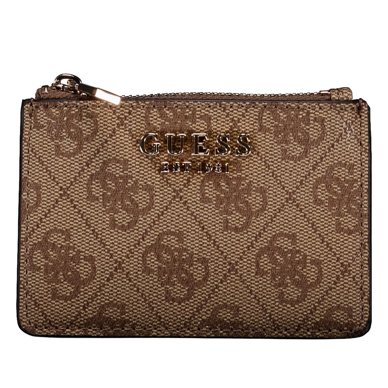 Geldbörse Laurel II 4G-Logo Latte, Farbe: braun, Marke: Guess, EAN: 0190231996903, Abmessungen in cm: 11x7.5x0.5, Bild 1 von 3