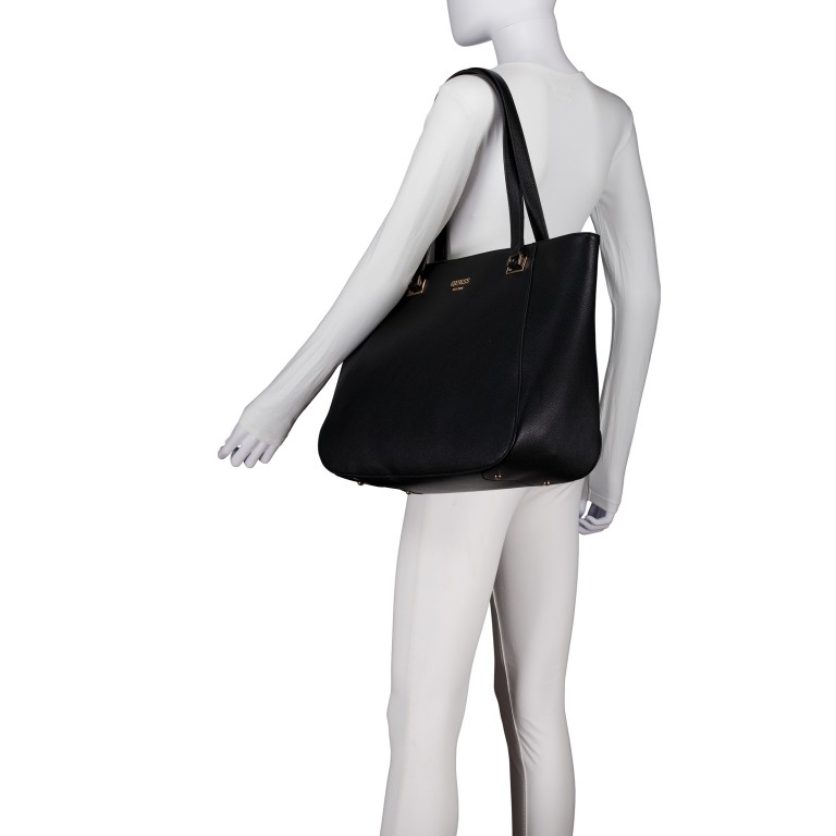 Shopper Calebra Travel Black, Farbe: schwarz, Marke: Guess, EAN: 0190231969952, Abmessungen in cm: 48x32x16, Bild 4 von 5