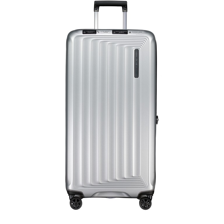 Koffer Nuon Trunk 80 cm Matt Silver, Farbe: metallic, Marke: Samsonite, EAN: 5400520311887, Abmessungen in cm: 41x80x37, Bild 1 von 8