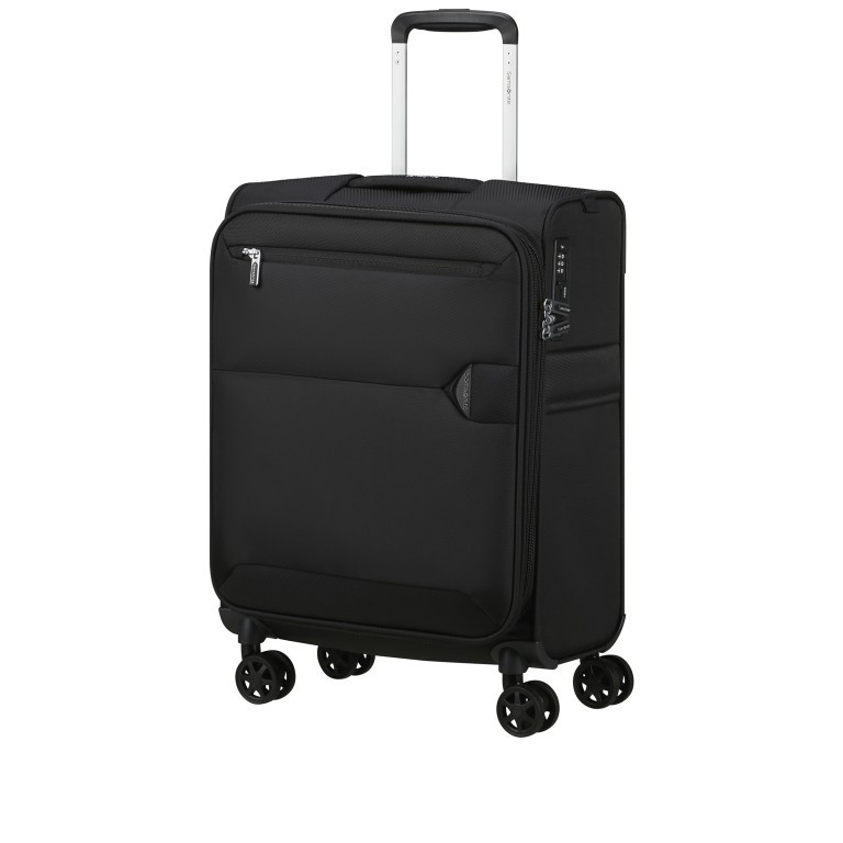 Koffer Urbify Spinner 55 expandable Black, Farbe: schwarz, Marke: Samsonite, EAN: 5400520263469, Abmessungen in cm: 40x55x23, Bild 2 von 17