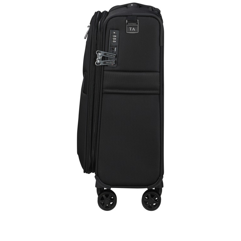 Koffer Urbify Spinner 55 expandable Black, Farbe: schwarz, Marke: Samsonite, EAN: 5400520263469, Abmessungen in cm: 40x55x23, Bild 3 von 17