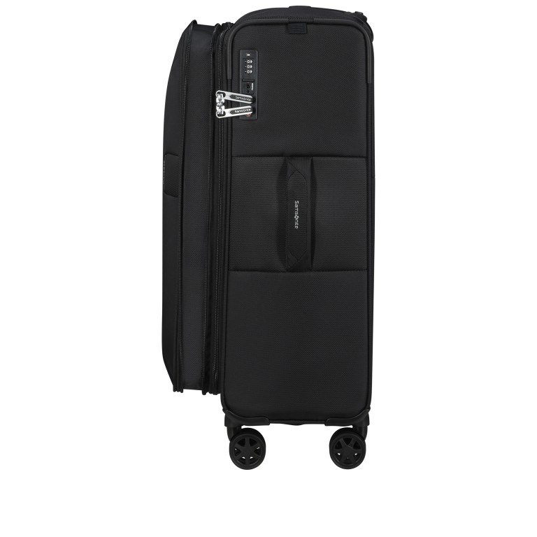 Trolley Urbify Spinner 68 expandable Black, Farbe: schwarz, Marke: Samsonite, EAN: 5400520263506, Abmessungen in cm: 43x68x27, Bild 4 von 11