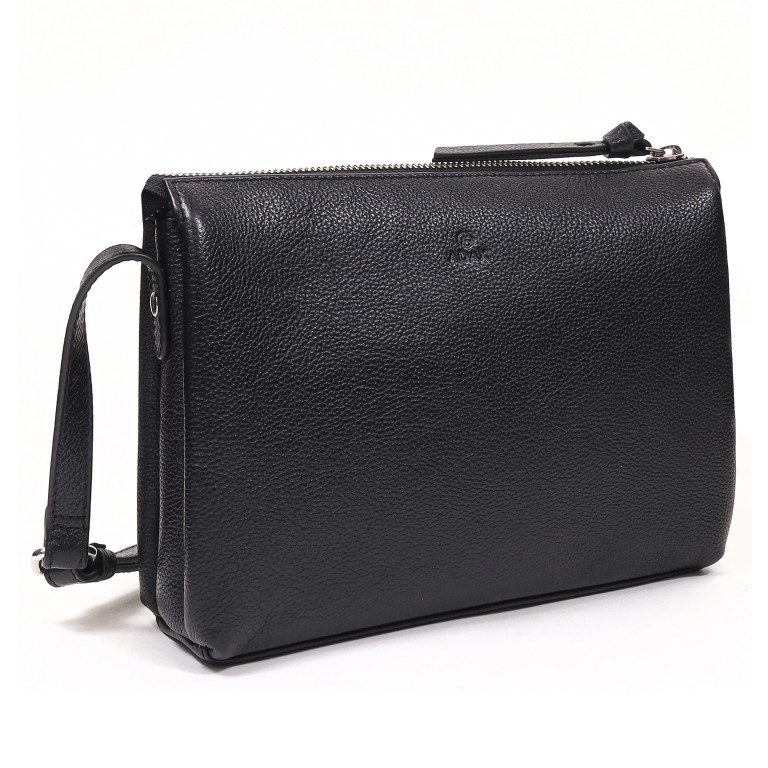 Umhängetasche Riva Lotta Black, Farbe: schwarz, Marke: Adax, EAN: 5705483271743, Abmessungen in cm: 24x18x6, Bild 2 von 4