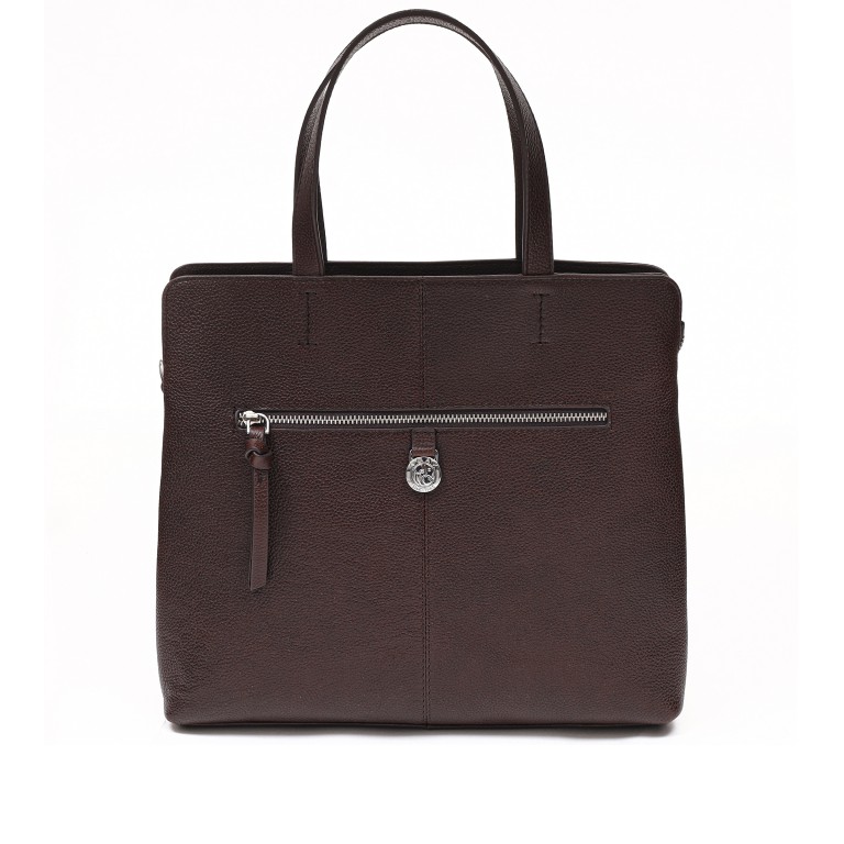 Handtasche Riva Pil Dark Brown, Farbe: braun, Marke: Adax, EAN: 5705483268156, Abmessungen in cm: 30x25x10, Bild 3 von 4