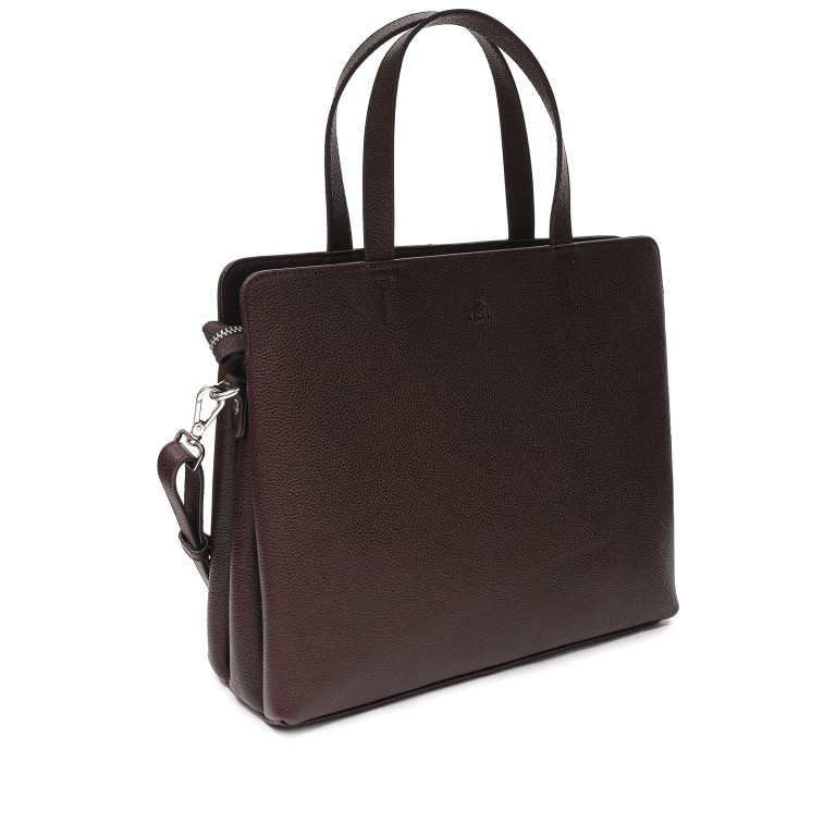 Handtasche Riva Pil Dark Brown, Farbe: braun, Marke: Adax, EAN: 5705483268156, Abmessungen in cm: 30x25x10, Bild 2 von 4