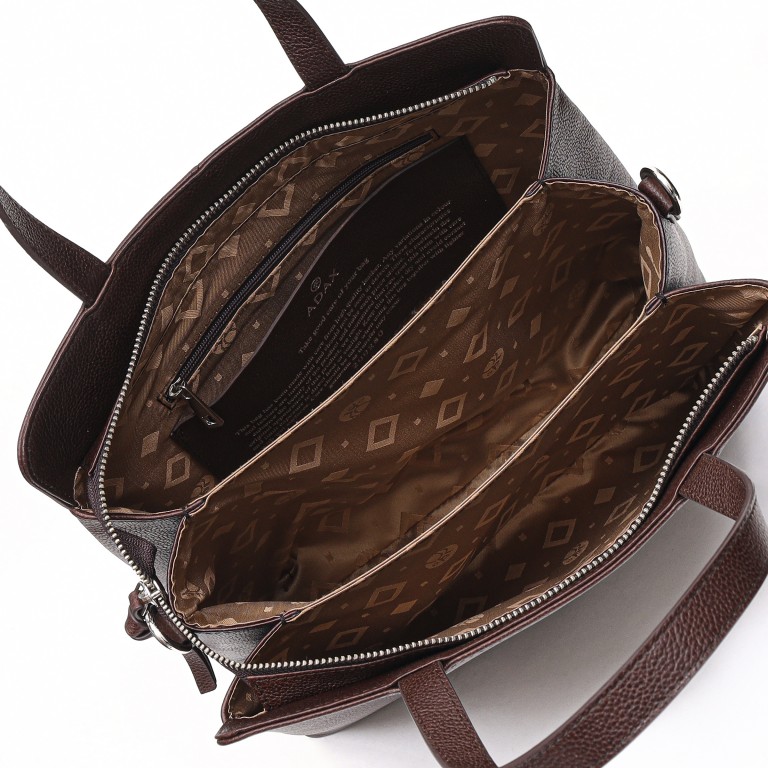 Handtasche Riva Pil Dark Brown, Farbe: braun, Marke: Adax, EAN: 5705483268156, Abmessungen in cm: 30x25x10, Bild 4 von 4