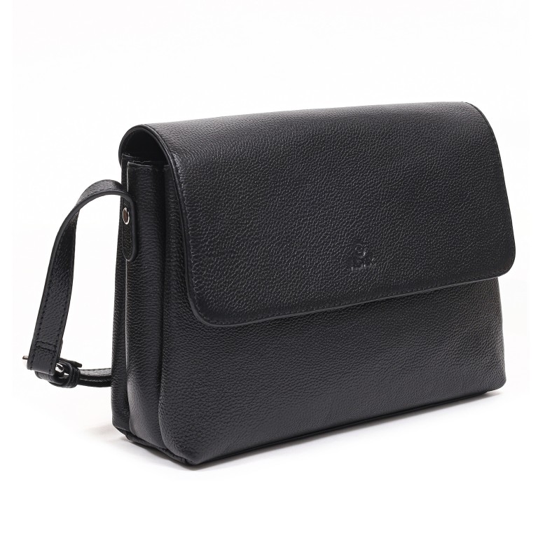 Umhängetasche Riva Sabina Black, Farbe: schwarz, Marke: Adax, EAN: 5705483268163, Abmessungen in cm: 24x18x7.5, Bild 2 von 4