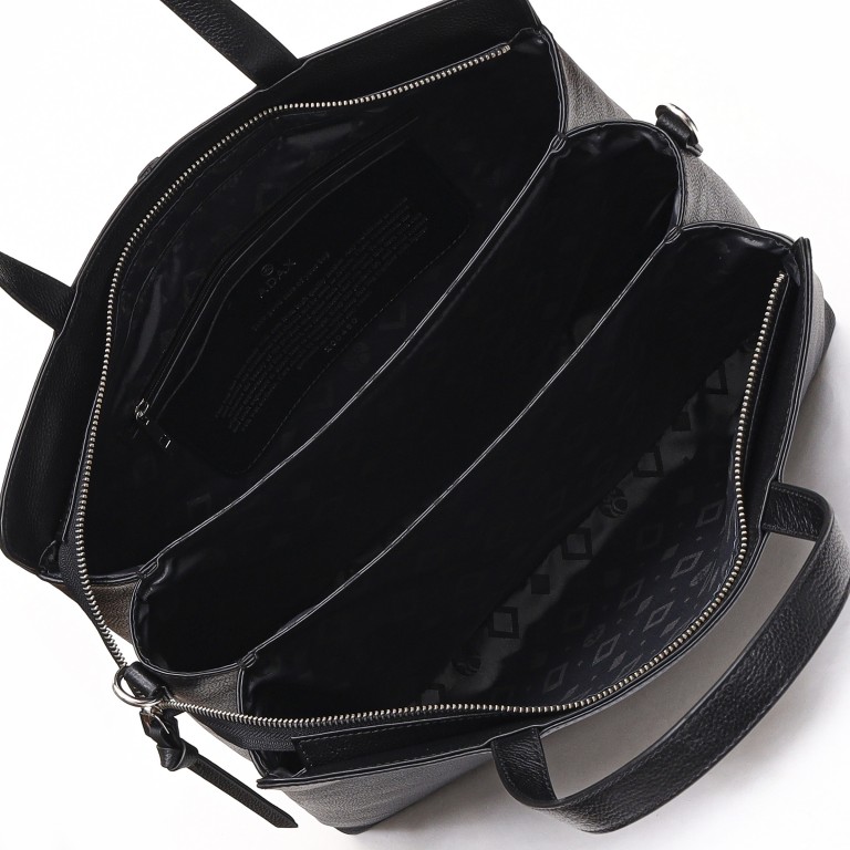 Handtasche Riva Terese Black, Farbe: schwarz, Marke: Adax, EAN: 5705483268170, Abmessungen in cm: 36.5x28x12.5, Bild 4 von 4