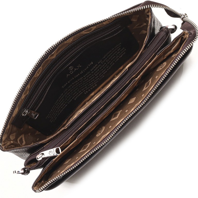 Umhängetasche Cormorano Jasmina Chocolate, Farbe: braun, Marke: Adax, EAN: 5705483270944, Abmessungen in cm: 27x16x5.5, Bild 8 von 8