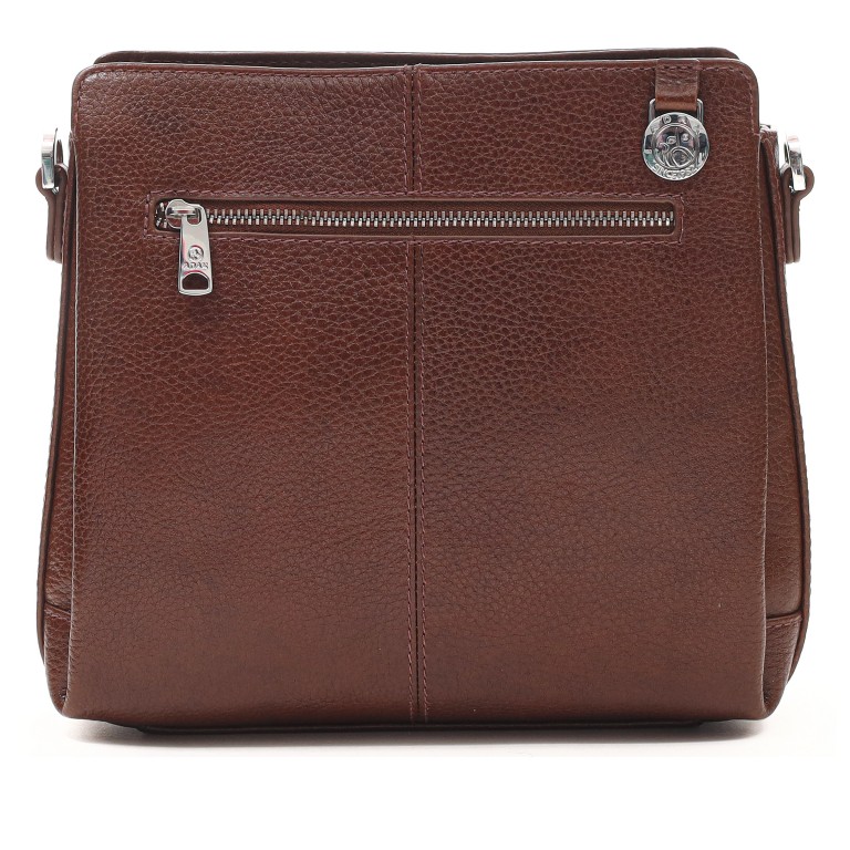 Umhängetasche Cormorano Sia Walnut, Farbe: cognac, Marke: Adax, EAN: 5705483174020, Abmessungen in cm: 23x22x7, Bild 3 von 6