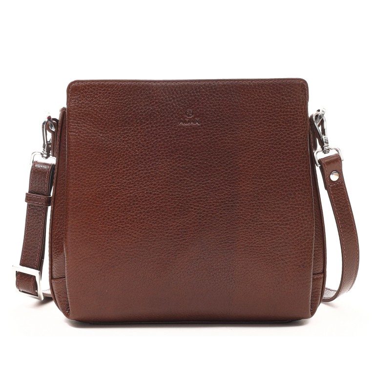 Umhängetasche Cormorano Sia Walnut, Farbe: cognac, Marke: Adax, EAN: 5705483174020, Abmessungen in cm: 23x22x7, Bild 1 von 6