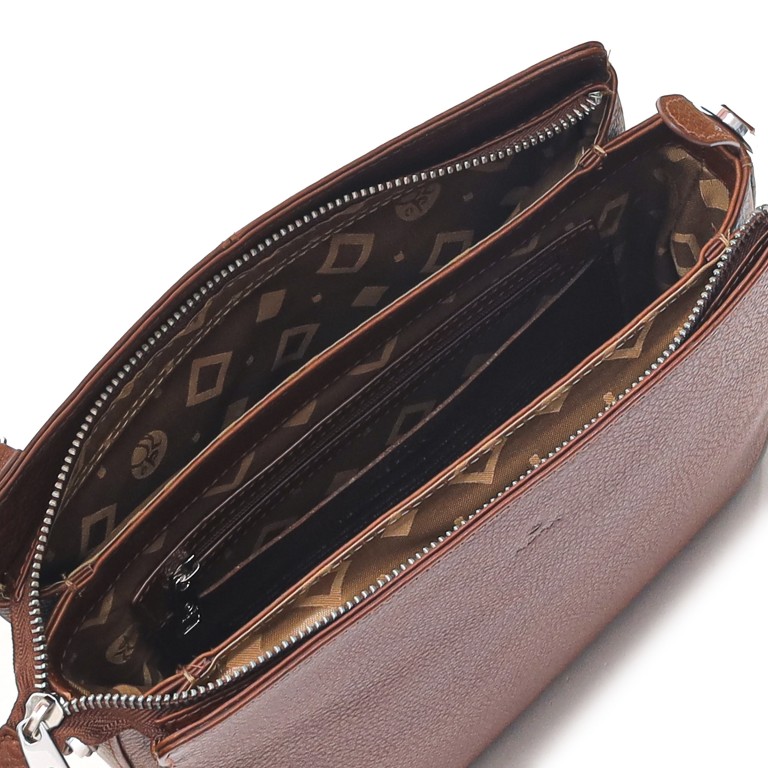 Umhängetasche Cormorano Ellinor Walnut, Farbe: cognac, Marke: Adax, EAN: 5705483172699, Abmessungen in cm: 23x25x9, Bild 6 von 6