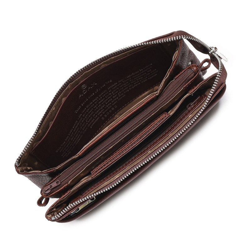 Umhängetasche / Clutch Cormorano Silja Walnut, Farbe: cognac, Marke: Adax, EAN: 5705483172675, Abmessungen in cm: 23x14x3, Bild 5 von 5