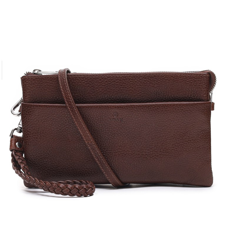 Umhängetasche / Clutch Cormorano Silja Walnut, Farbe: cognac, Marke: Adax, EAN: 5705483172675, Abmessungen in cm: 23x14x3, Bild 1 von 5