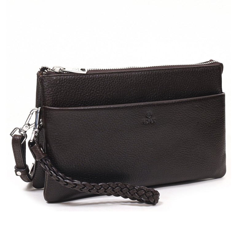 Umhängetasche / Clutch Cormorano Silja Chocolate, Farbe: braun, Marke: Adax, EAN: 5705483189949, Abmessungen in cm: 23x14x3, Bild 2 von 5