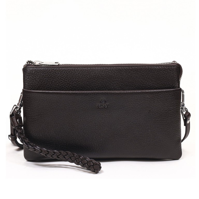 Umhängetasche / Clutch Cormorano Silja Chocolate, Farbe: braun, Marke: Adax, EAN: 5705483189949, Abmessungen in cm: 23x14x3, Bild 1 von 5