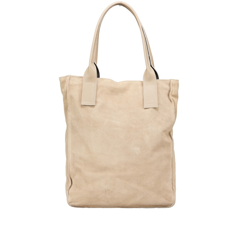 Shopper Velours Beige, Farbe: beige, Marke: Hausfelder Manufaktur, EAN: 4065646027190, Abmessungen in cm: 32x39x11, Bild 3 von 7