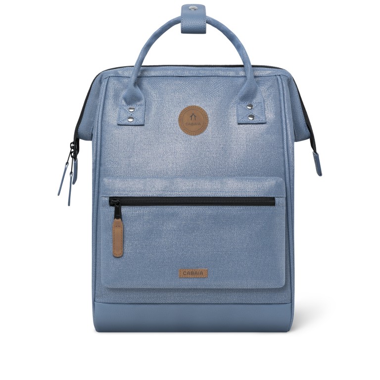 Rucksack Adventurer Medium Davos mit zwei auswechselbaren Vortaschen Blau, Farbe: blau/petrol, Marke: Cabaia, EAN: 3667022017552, Abmessungen in cm: 27x41x16, Bild 3 von 12