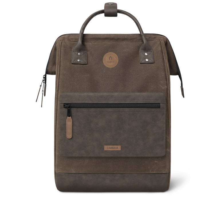 Rucksack Adventurer Large Soyo mit zwei auswechselbaren Vortaschen Dunkelbraun, Farbe: braun, Marke: Cabaia, EAN: 3667022017392, Abmessungen in cm: 29x49x17, Bild 2 von 10