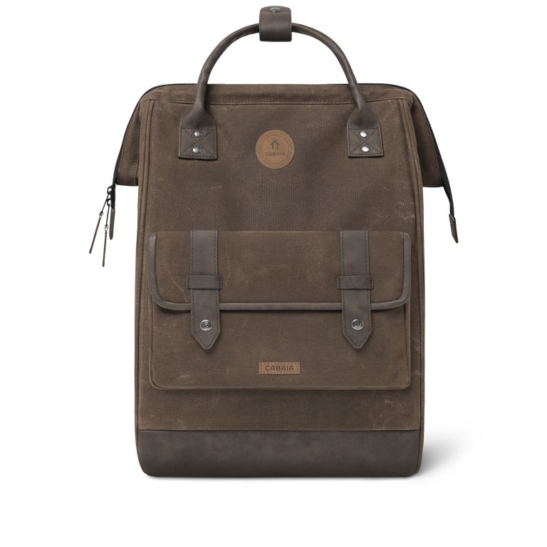Rucksack Adventurer Large Soyo mit zwei auswechselbaren Vortaschen Dunkelbraun, Farbe: braun, Marke: Cabaia, EAN: 3667022017392, Abmessungen in cm: 29x49x17, Bild 3 von 10