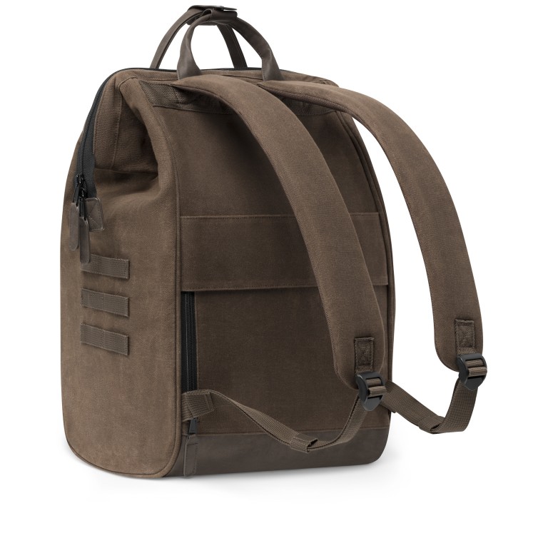 Rucksack Adventurer Large Soyo mit zwei auswechselbaren Vortaschen Dunkelbraun, Farbe: braun, Marke: Cabaia, EAN: 3667022017392, Abmessungen in cm: 29x49x17, Bild 6 von 10