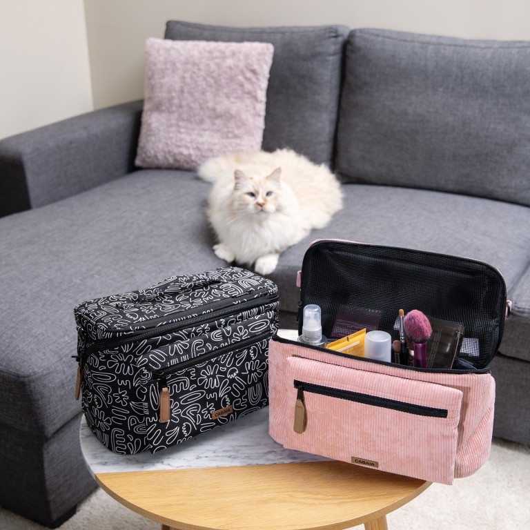 Kosmetikkoffer Vanity Gold Coast Rosa, Farbe: rosa/pink, Marke: Cabaia, EAN: 3667022012779, Abmessungen in cm: 30x21x15, Bild 4 von 4