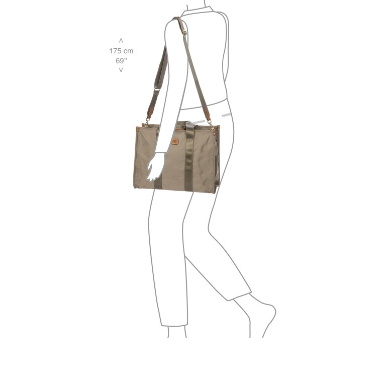 Tasche X-BAG & X-Travel Opera Shopper M Nut, Farbe: braun, Marke: Brics, EAN: 8016623978376, Abmessungen in cm: 40.5x30.5x17, Bild 5 von 7