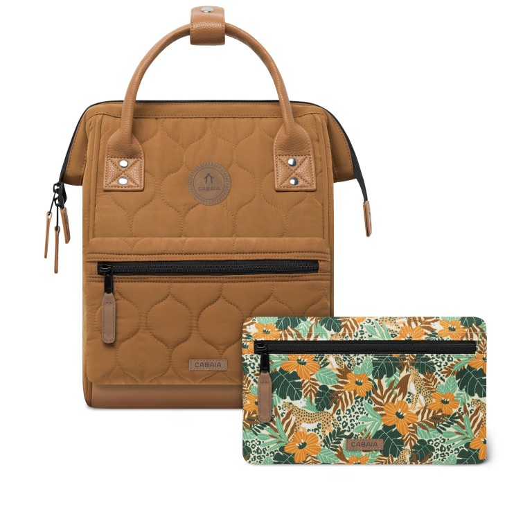 Rucksack Adventurer Small Metz mit zwei auswechselbaren Vortaschen Hellbraun, Farbe: braun, Marke: Cabaia, EAN: 3667022017880, Abmessungen in cm: 23x32x13, Bild 1 von 12