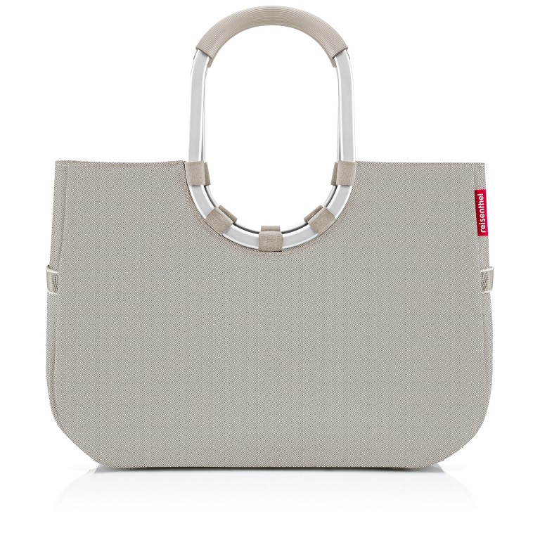 Tasche Loopshopper L Heringbone Sand, Farbe: beige, Marke: Reisenthel, EAN: 4012013736360, Abmessungen in cm: 46x34.5x25, Bild 1 von 5