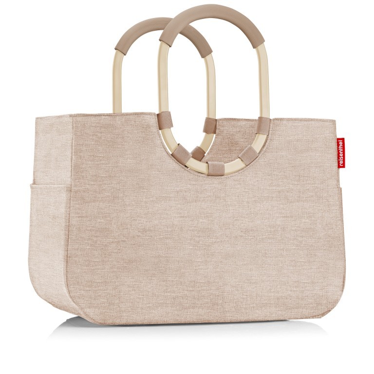 Tasche Loopshopper L Frame Twist Coffee, Farbe: beige, Marke: Reisenthel, EAN: 4012013727979, Abmessungen in cm: 46x34.5x25, Bild 2 von 5