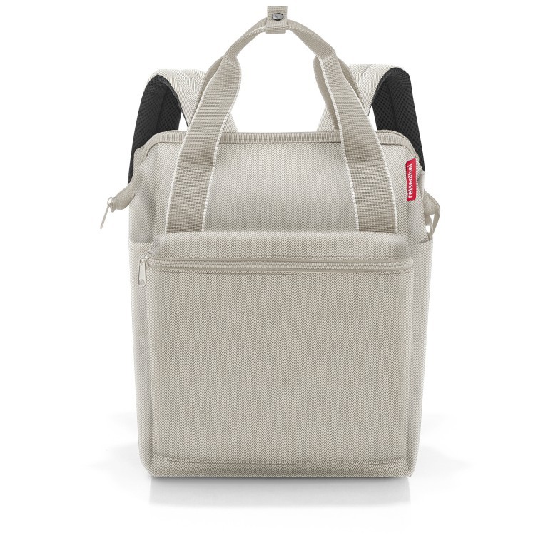 Rucksack Allrounder R Heringbone Sand, Farbe: beige, Marke: Reisenthel, EAN: 4012013737039, Abmessungen in cm: 31x39x17, Bild 1 von 4