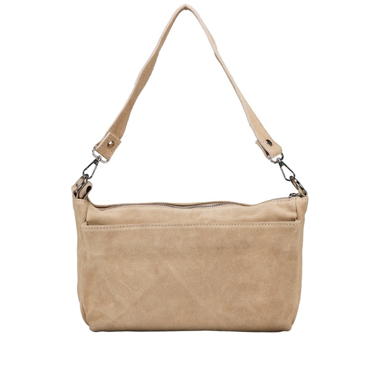 Umhängetasche Velours Sand, Farbe: beige, Marke: Hausfelder Manufaktur, EAN: 4065646027251, Abmessungen in cm: 29x17.5x10.5, Bild 3 von 7