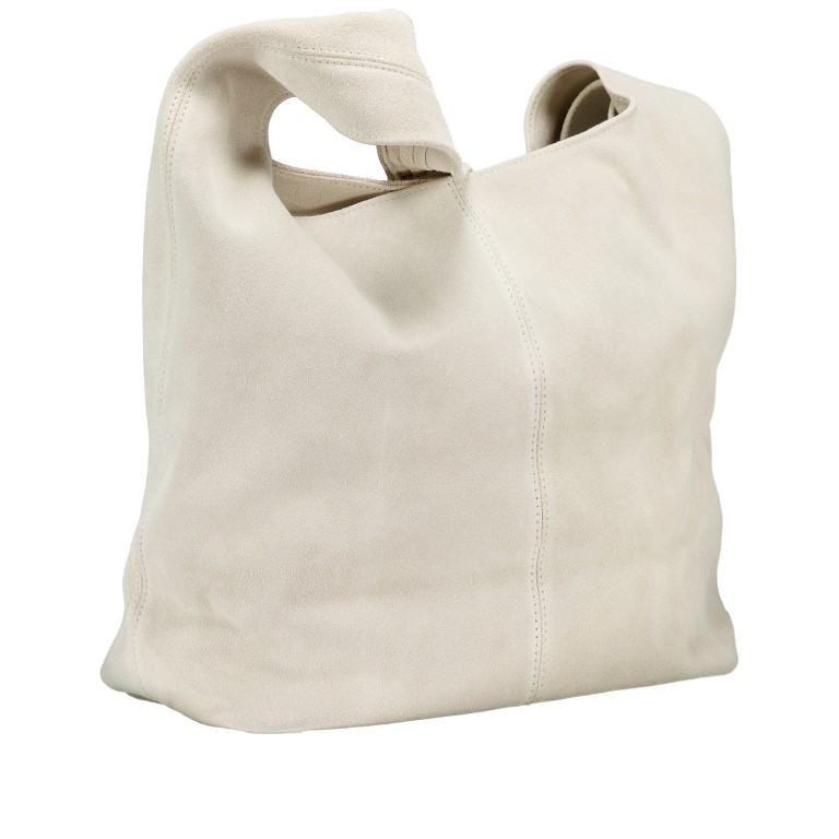 Beuteltasche Velours Ecru, Farbe: beige, Marke: Hausfelder Manufaktur, EAN: 4065646027282, Abmessungen in cm: 32.5x32x17, Bild 2 von 5