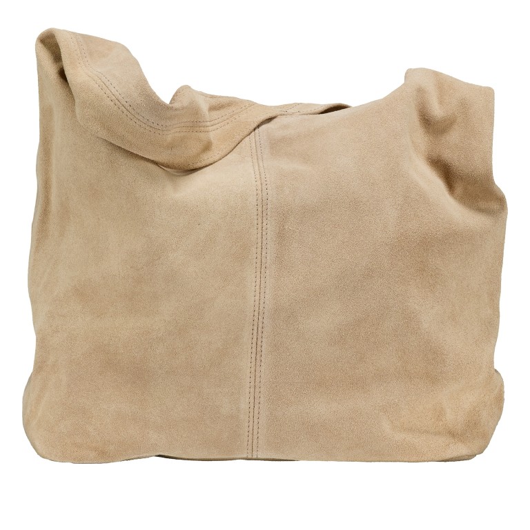 Beuteltasche Velours Sand, Farbe: beige, Marke: Hausfelder Manufaktur, EAN: 4065646027305, Abmessungen in cm: 32.5x32x17, Bild 1 von 5
