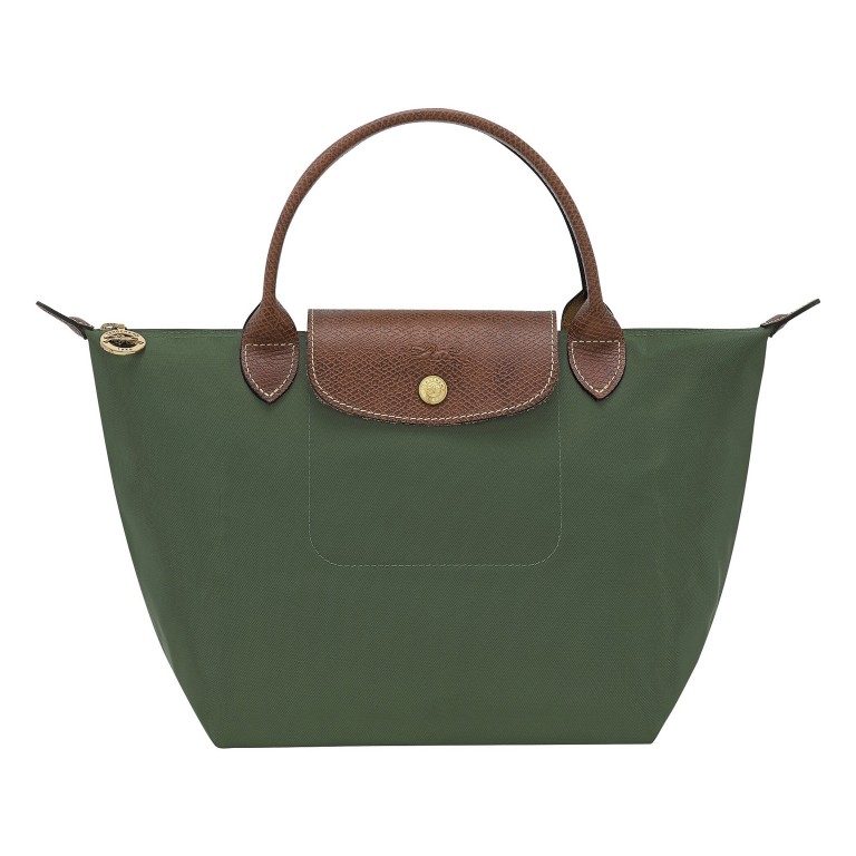 Handtasche Le Pliage S Englischgrün, Farbe: grün/oliv, Marke: Longchamp, EAN: 3597922786831, Abmessungen in cm: 23x22x14, Bild 1 von 7